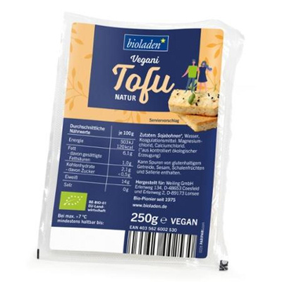 Produktfoto zu Tofu natur VEGANI 250g