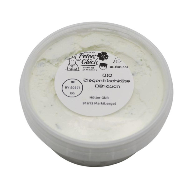 Produktfoto zu Ziegenfrischk. Bärlauch PetersGlück