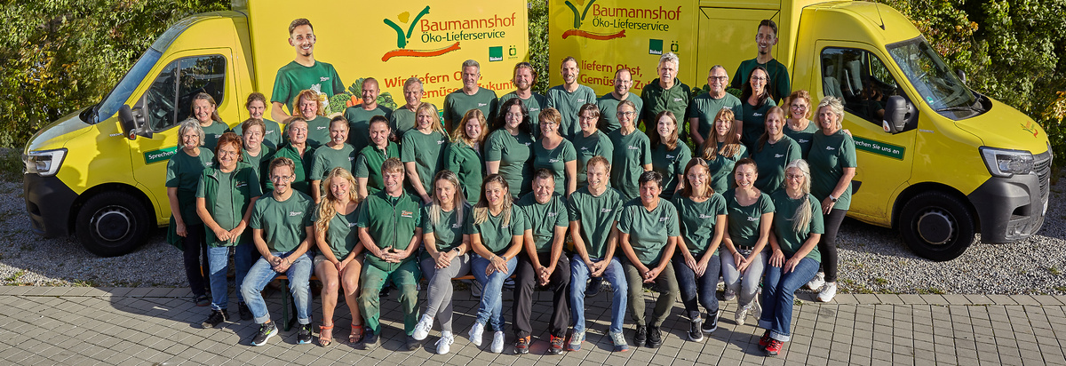Team Baumannshof viele Bio Liebhaber und Öko Veteranen