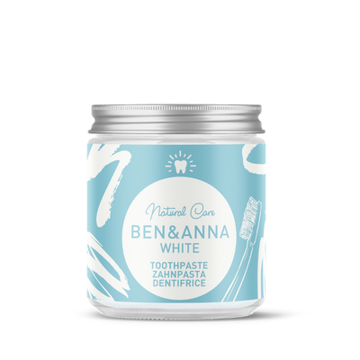 Produktfoto zu Zahnpasta White Ben und Anna, 100ml im Glas