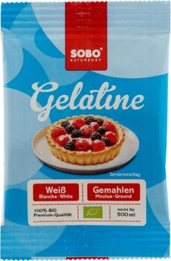 Produktfoto zu Gelatine, gemahlen, weiß 9g