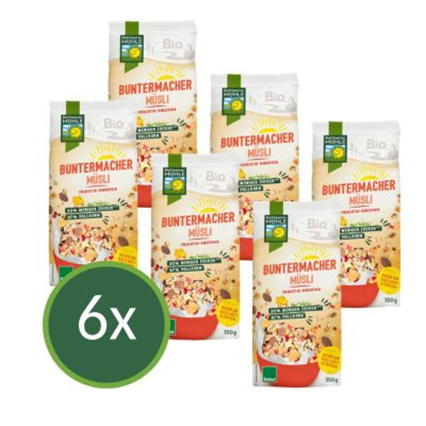 Produktfoto zu Buntermacher Müsli 6x400g