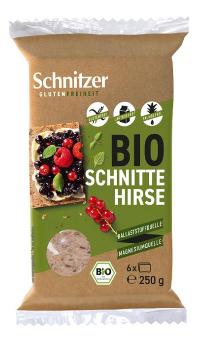Produktfoto zu Hirseschnitten glutenfrei 250g