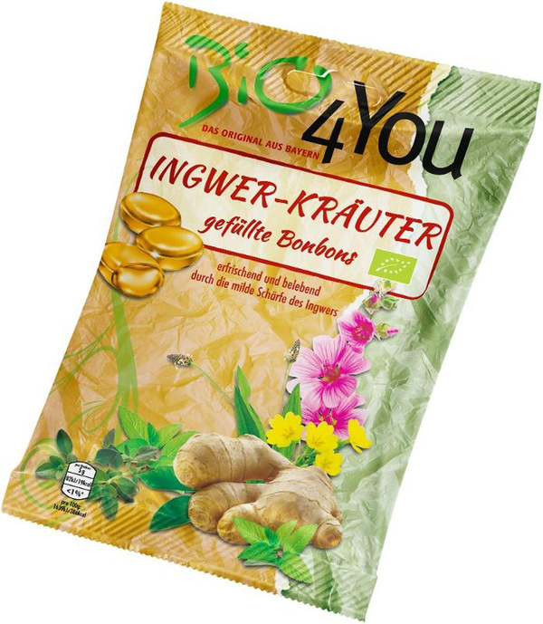 Produktfoto zu Bonbon Ingwer Kräuter 75g
