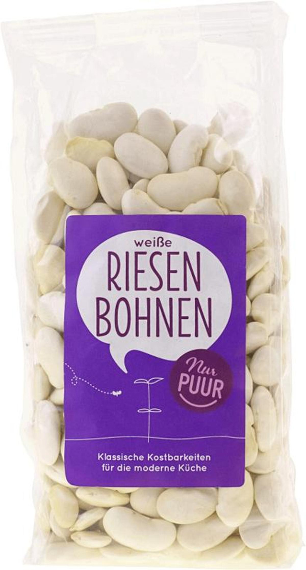 Produktfoto zu Weiße Riesenbohnen Nur Puur 500g
