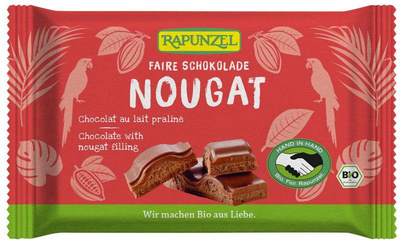 Produktfoto zu Nougat Schokolade Hand in Hand 100g