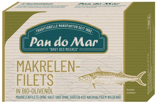 Produktfoto zu Makrelenfilet in Olivenöl 120g