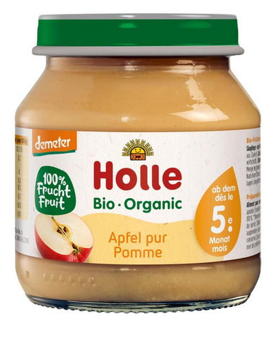 Produktfoto zu Glas Apfel pur (nach 4.Monat) 125g