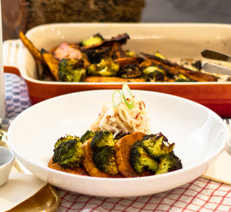 Süßkartoffel, Broccoli, Petersilienwurzel Apfel