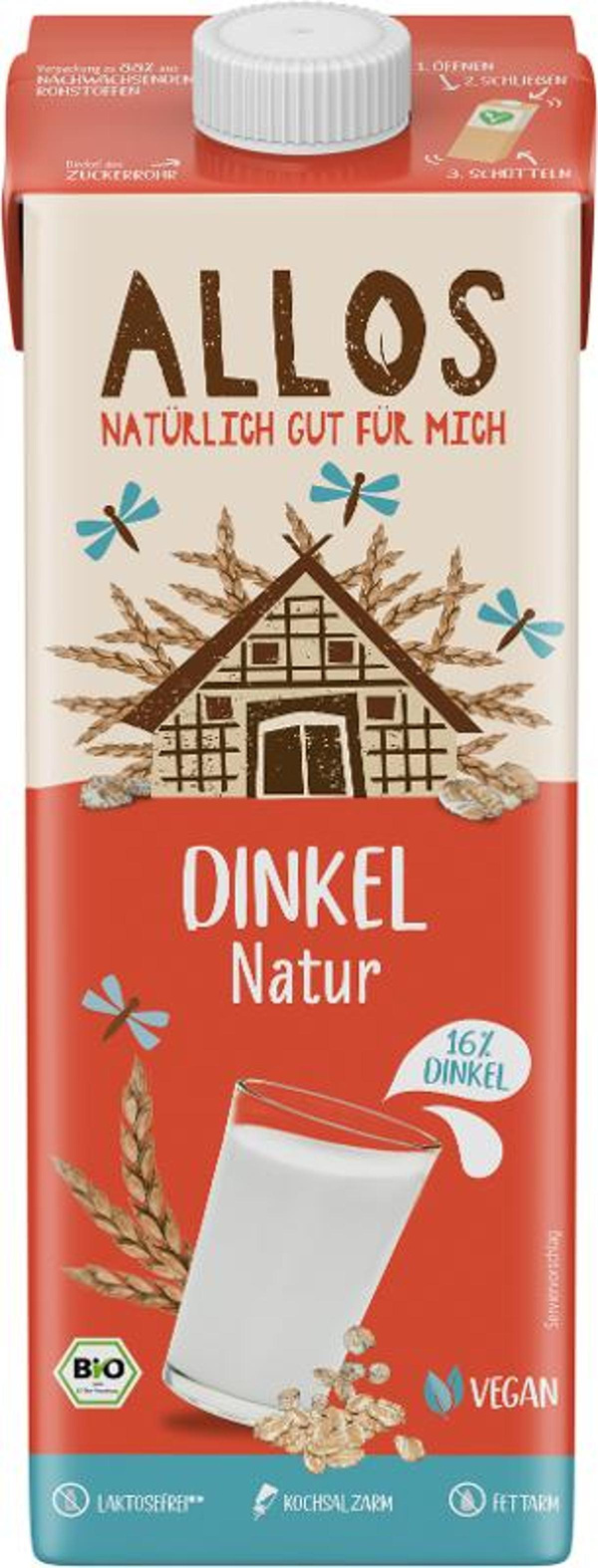 Produktfoto zu Dinkeldrink Allos naturell 1l
