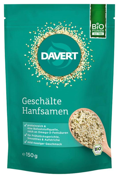 Produktfoto zu Hanfsamen geschält, 150g