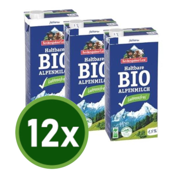Produktfoto zu H-Milch 1,5% laktosefrei 12x1L