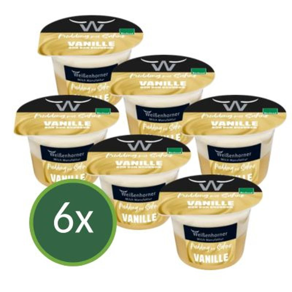 Produktfoto zu Vanille Pudding Sahne 6x175ml