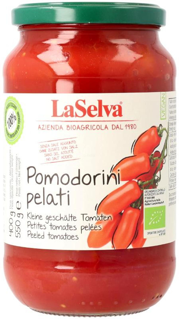 Produktfoto zu Pomodorini pelati, kl. geschälte Tomaten 550g