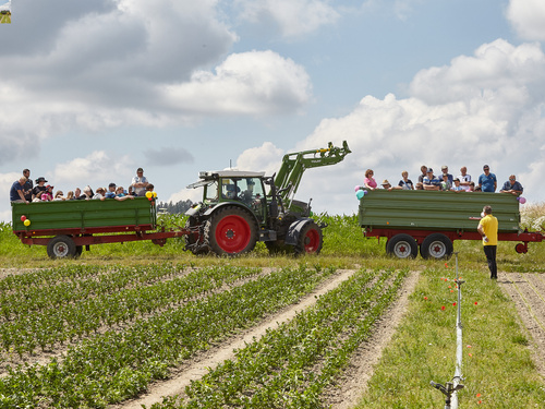 Felderführung beim Hoffest am Baumannshof