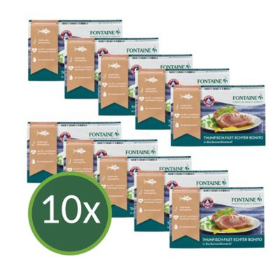 Produktfoto zu Thunfisch Bonito Sonnenblumenöl 10x120g