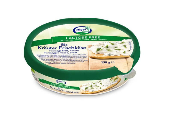 Produktfoto zu Frischkäse Kräuter, laktosefrei