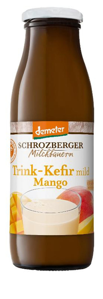 Produktfoto zu Trink-Kefir Mango Glas 0,5l