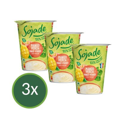Produktfoto zu Sojade Mango-Pfirsich, 3er-Pack