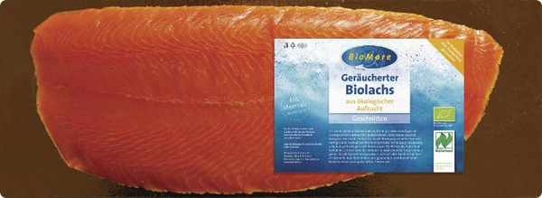 Produktfoto zu Irischer Lachs geräuchert u. geschnitten 500g