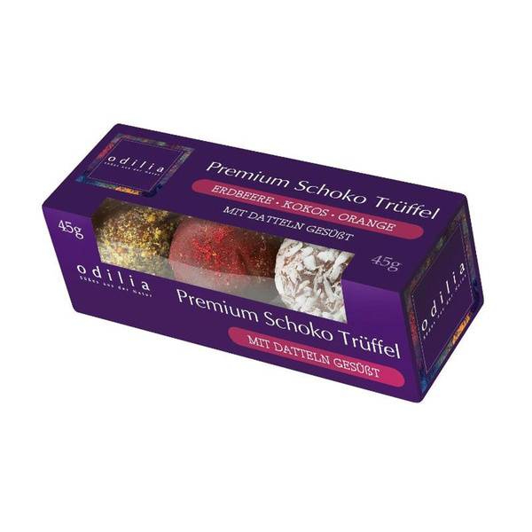 Produktfoto zu Schoko Trüffel Pralinen Masterbox 45g
