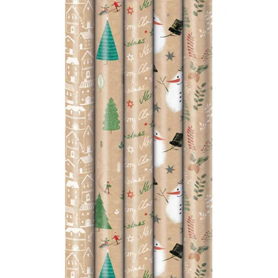 Produktfoto zu Geschenkpapier Nature Weihnachtsmotiv 1 Rolle