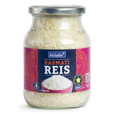 Produktfoto zu Basmati Reis im Glas 450g