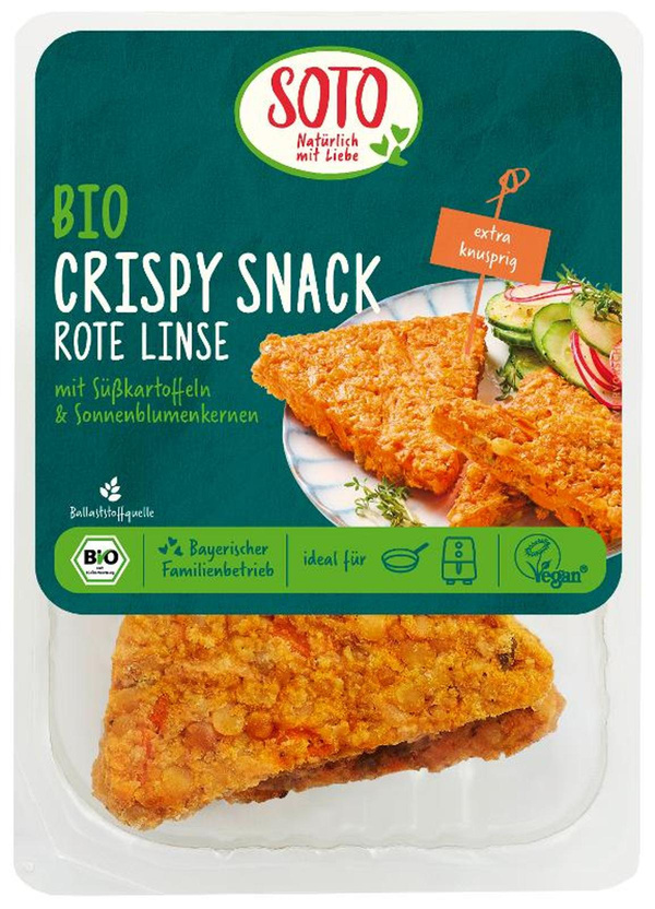 Produktfoto zu Crispy Snack Rote Linse Soto 200g