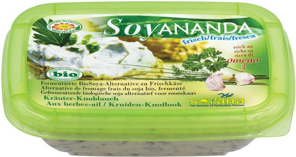 Produktfoto zu Frischkäse Soja Kräuter-Knoblauch