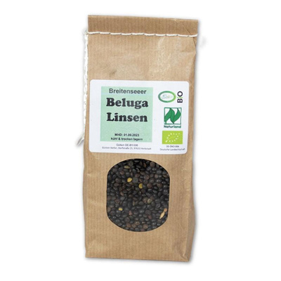 Produktfoto zu Beluga Linsen regional 1 kg
