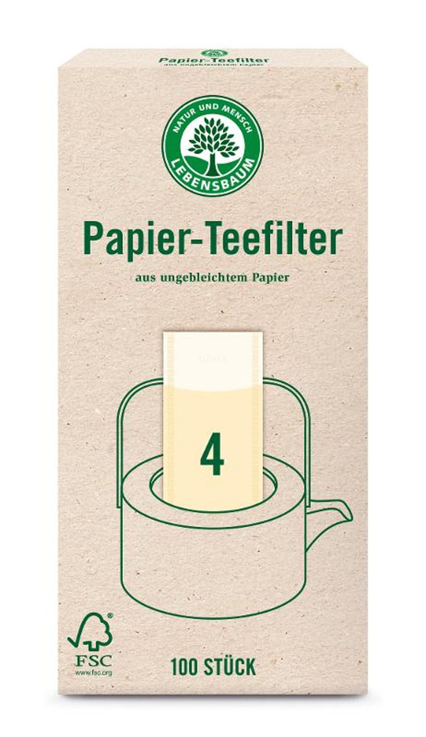 Produktfoto zu Teefilter Größe 4, Papier