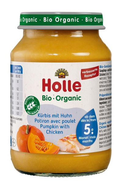 Produktfoto zu Glas Kürbis Huhn 190g