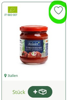 Artikel mit Herz-Symbol