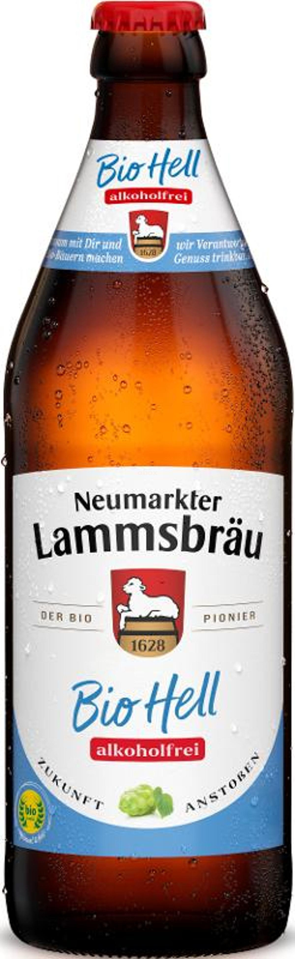 Produktfoto zu Lammsbräu Bio Hell alkoholfrei 4er Pack