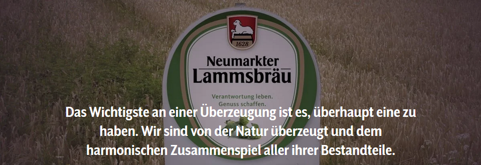 Schild Neumarkter Lammsbräu