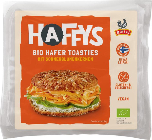 Produktfoto zu Haffys Haferbrötchen glutenfrei