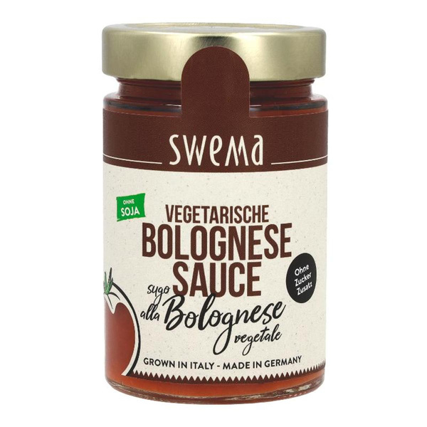 Produktfoto zu Vegetarische Bolognese Sauce Swema 300g