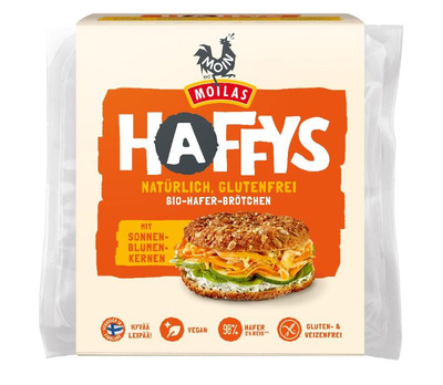 Produktfoto zu Haffys Haferbrötchen glutenfrei