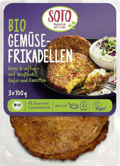 Produktfoto zu Gemüsefrikadellen, vegan