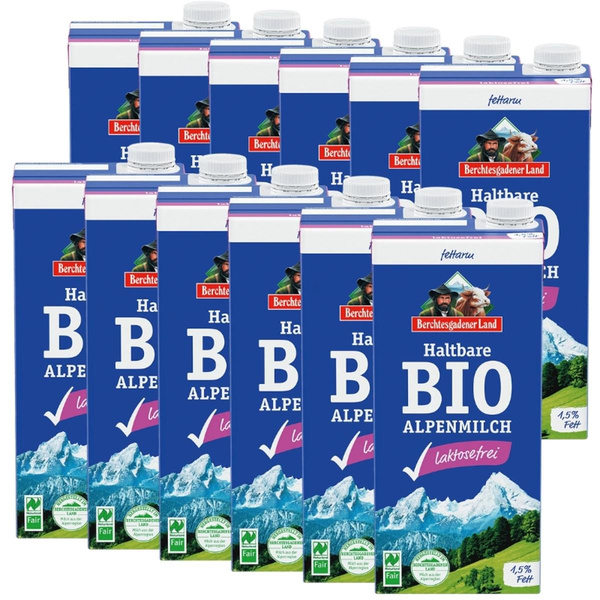 Produktfoto zu H-Milch 1,5% laktosefrei 12x1L