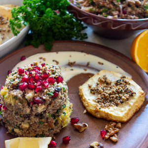 Gebackener Sellerie mit Bulgur-Salat