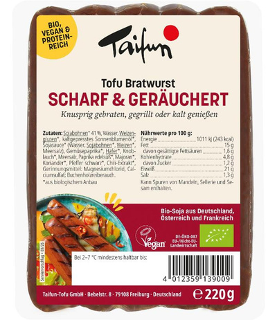 Produktfoto zu Tofu Bratwurst scharf 5 Stück