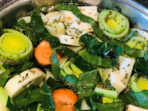 Gemüse im Kochtopf 