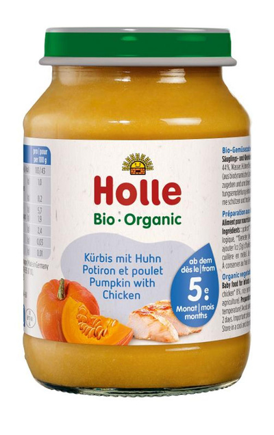 Produktfoto zu Glas Kürbis Huhn 190g