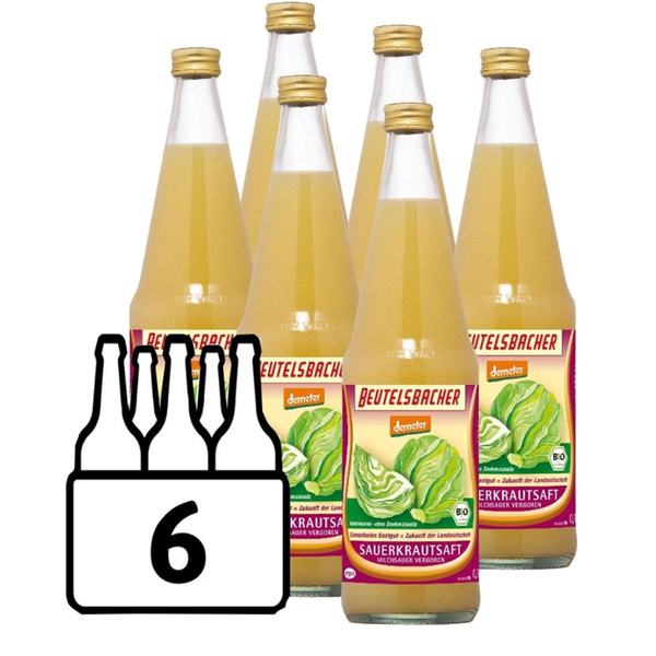 Produktfoto zu Sauerkrautsaft 6er Kasten