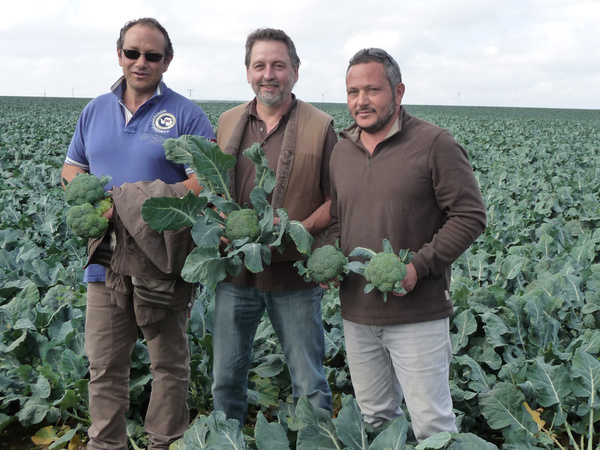 Wolfgang Baumann mit den Brüdern Di Lauro