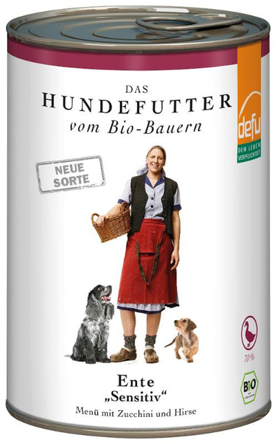 Produktfoto zu Nassfutter Hund Ente Sens. 410
