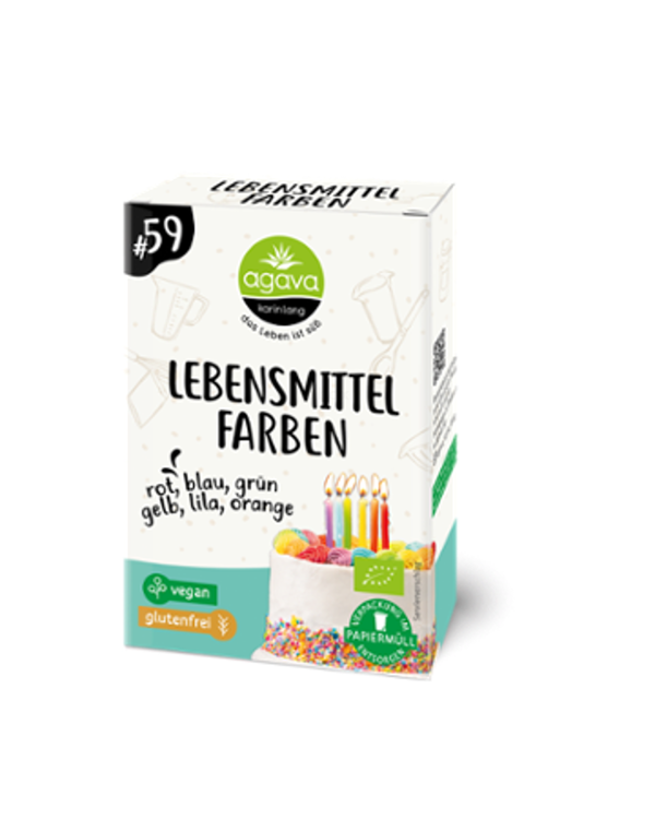 Produktfoto zu Lebensmittelfarben 6 Beutel