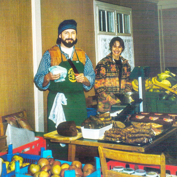 Wolfgang und Jutta Baumann auf ihren ersten Marktständen