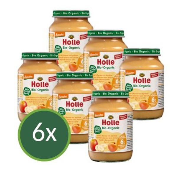 Produktfoto zu Glas Apfel-Banane-Aprikose 6x190g